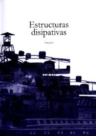 Portada:Estructuras disipativas (poemas inéditos) / Clara Janés