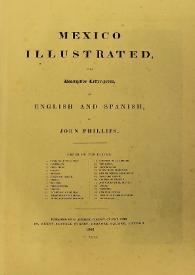Portada:Mexico illustrated, with descriptive letter-press, in English and Spanish  / by John Phillips