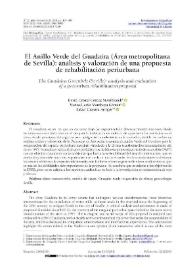Portada:El Anillo Verde del Guadaíra (Área metropolitana de Sevilla): análisis y valoración de una propuesta de rehabilitación periurbana / David Cristel Gómez Montblanch,  Manuel Jesús Marchena Gómez, Rafael Cámara Artigas