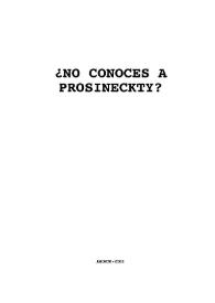 Portada:¿No conoces a Prosineckty? / Paco Mir