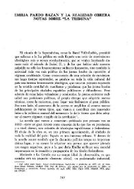 Portada:Emilia Pardo Bazán y la realidad obrera. Notas sobre "La Tribuna" / José Sánchez Reboredo