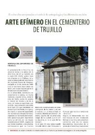 Portada:El arte efímero en el cementerio de Trujillo / José Antonio Ramos Rubio