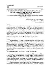 Portada:El territorio de Chile en la poesía épica del siglo XVI: un imaginario sobre los desafíos de la conquista de Arauco / María Gabriela Huidobro Salazar