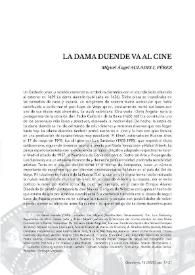 Portada:La dama duende va al cine / Miguel Ángel Auladell Pérez