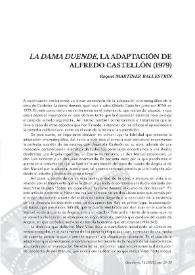 Portada:"La dama duende", la adaptación de Alfredo Castellón (1979) / Raquel Martínez Ballestrín