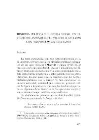 Portada:Historia política e historia social en el teatro de Antonio Buero Vallejo, ilustradas con "Historia de una escalera" / Ángel Díaz Arenas