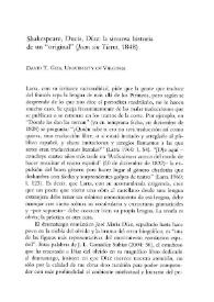 Portada:Shakespeare, Ducis, Díaz: La sinuosa historia de un original (\"Juan sin tierra\", 1848) / David T. Gies