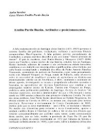 Portada:Emilia Pardo Bazán. Actitudes e posicionamientos
 / Xulia Santiso
