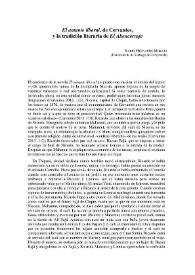 Portada:\"El amante liberal\", de Cervantes, y la tradición literaria de \"El Abencerraje\" / Isabel Hernando Morata