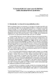 Portada:La hermenéutica de la nueva novela histórica. Galdós/Stendhal/Orwell/Jordi Soler / Gonzalo Navajas