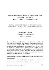 Portada:"Historia secreta del mundo", de Emilio Gavilanes: una novela imposible, una colección de microrrelatos / Pedro Mármol Ávila