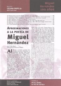 Portada:Miguel Hernández, 100 años