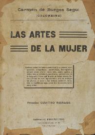 Portada:Las artes de la mujer / arreglado por Carmen de Burgos Seguí (Colombine)