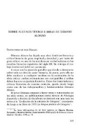 Portada:Sobre algunos textos e ideas de Dámaso Alonso / Francisco Abad