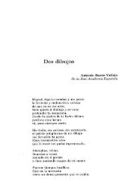 Portada:Dos dibujos / Antonio Buero Vallejo