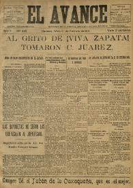 Portada:Año II, núm. 336, 2 de febrero de 1912