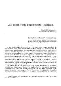 Portada:Las nanas como autorretrato espiritual / Biruté Ciplijauskaité