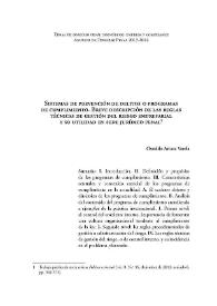 Portada:Sistemas de prevención de delitos o programas de cumplimiento. Breve descripción de las reglas técnicas de gestión del riesgo empresarial y su utilidad en sede jurídico penal / Osvaldo Artaza Varela