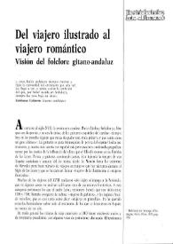 Portada:Del viajero ilustrado al viajero romántico. Visión del folclore gitano-andaluz / Margarita Torrione