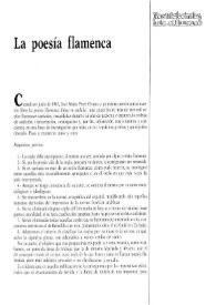 Portada:La poesía flamenca