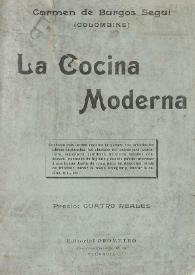 Portada:La cocina moderna / prólogo y arreglo de Carmen de Burgos Seguí
