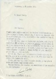 Portada:Carta mecanografiada de Galve, Luis a M. Bernard Gavoty. 1962-11-28