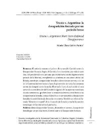 Portada:Yrusta v. Argentina: la desaparción forzada por un período breve / María Clara Galvis Patiño