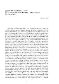 Portada:Desde \"El desierto llano\" de A. Machado a \"El desert amb el desig\" de J. Carner / Giuseppe Grilli