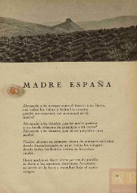 Portada:Madre España / Miguel Hernández