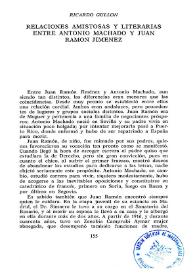Portada:Relaciones amistosas y literarias entre Antonio Machado y Juan Ramón Jiménez


 / Ricardo Gullón