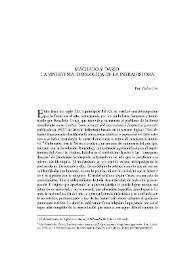 Portada:Machado y Darío: La sinestesia ideológica de la intrahistoria  / Stelio Cro