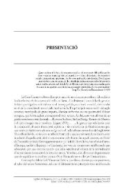 Portada:Presentació del monogràfic "La crisi del nou humanisme a Catalunya, 1918-1936" / Xavier Pla, Francesc Montero 