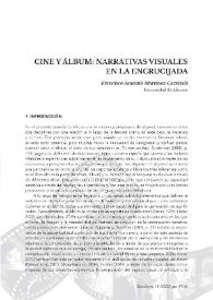 Portada:Cine y álbum: narrativas visuales en la encrucijada / Francisco Antonio Martínez-Carratalá