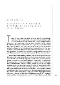 Portada:Aleixandre y Hernández: historia de una amistad en la poesía / Darío Puccini