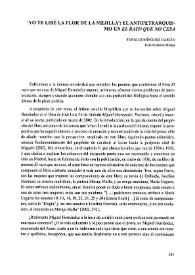 Portada:"Yo te libé la flor de la mejilla": el antipetrarquismo en "El rayo que no cesa" / Tania Domínguez García