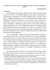 Portada:El empaque clásico de "El rayo que no cesa" de Miguel Hernández. Un análisis computacional y distante / Borja Navarro Colorado