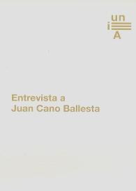 Portada:Entrevista a Juan Cano Ballesta