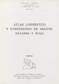 Portada:Atlas lingüístico y etnográfico de Aragón, Navarra y Rioja. Tomo IX / Redactado por Manuel Alvar ; con la colaboración de A. Llorente, T. Buesa y Elena Alvar