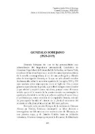 Portada:Gonzalo Sobejano (1928-2019) [necrológica] / Francisco Javier Díez de Revenga 