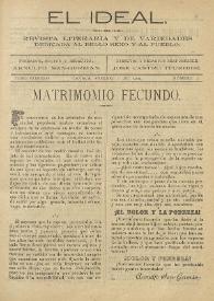 Portada:Tomo I, núm. 3, 7 de febrero de 1904