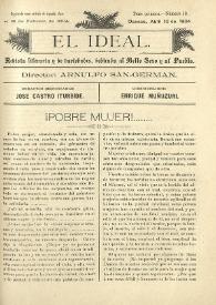 Portada:Tomo I, núm. 12, 10 de abril de 1904