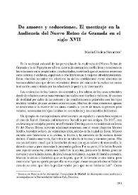 Portada:De amores y seducciones. El mestizaje en la Audiencia del Nuevo Reino de Granada en el siglo XVII  / María Cristina Navarrete