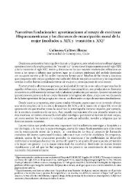 Portada:Narrativas fundacionales: aproximaciones al ensayo de escritoras hispanoamericanas y los discursos de emancipación moral de la mujer (mediados s. XIX y transición s. XX) / Cathereen Coltters Illescas    