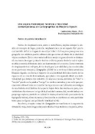 Portada:Una viajera memoriosa: herencia y movilidad contemporánea en \"Cartographies\" de Marjorie Agosín / Guillermina Walas