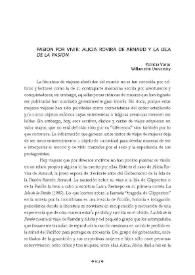 Portada:Pasión por vivir: Alicia Rovira de Arnaud y \"La Isla de la Pasión\"
 / Patricia Varas