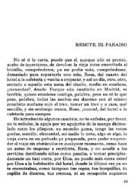 Portada:Remite, el Paraíso / Manuel Alonso Alcalde