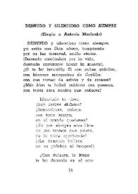 Portada:Desnudo y silencioso como siempre (Elegía a Antonio Machado) / Concha Zardoya