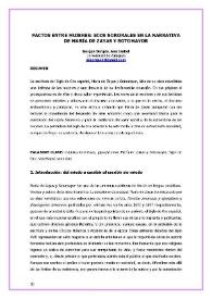 Portada:Pactos entre Mujeres. Ecos sororales en la narrativa de María de Zayas y Sotomayor

 / Ana Isabel Gorgas Berges