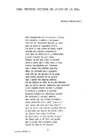 Portada:1944: primera lectura de \"Hijos de la ira\" (Homenaje a Dámaso Alonso) / Leopoldo de Luis