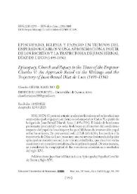 Portada:Episcopado, Iglesia y papado en tiempos del emperador Carlos V: una aproximación a partir de los escritos y la trayectoria de Juan Bernal Díaz de Luco (1495-1556) / Claudio César Rizzuto